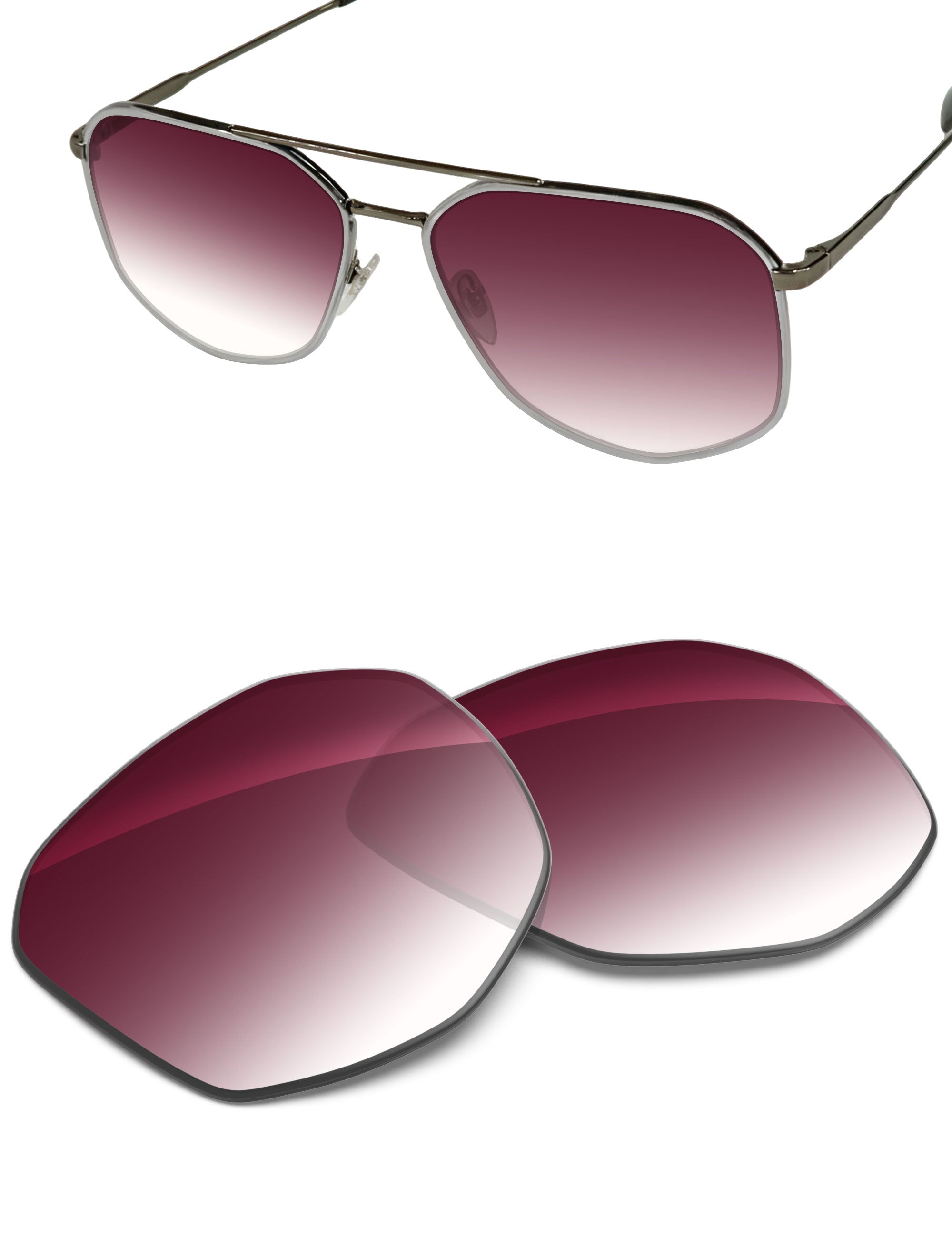 Wine Red Gradient-Non-Polarized