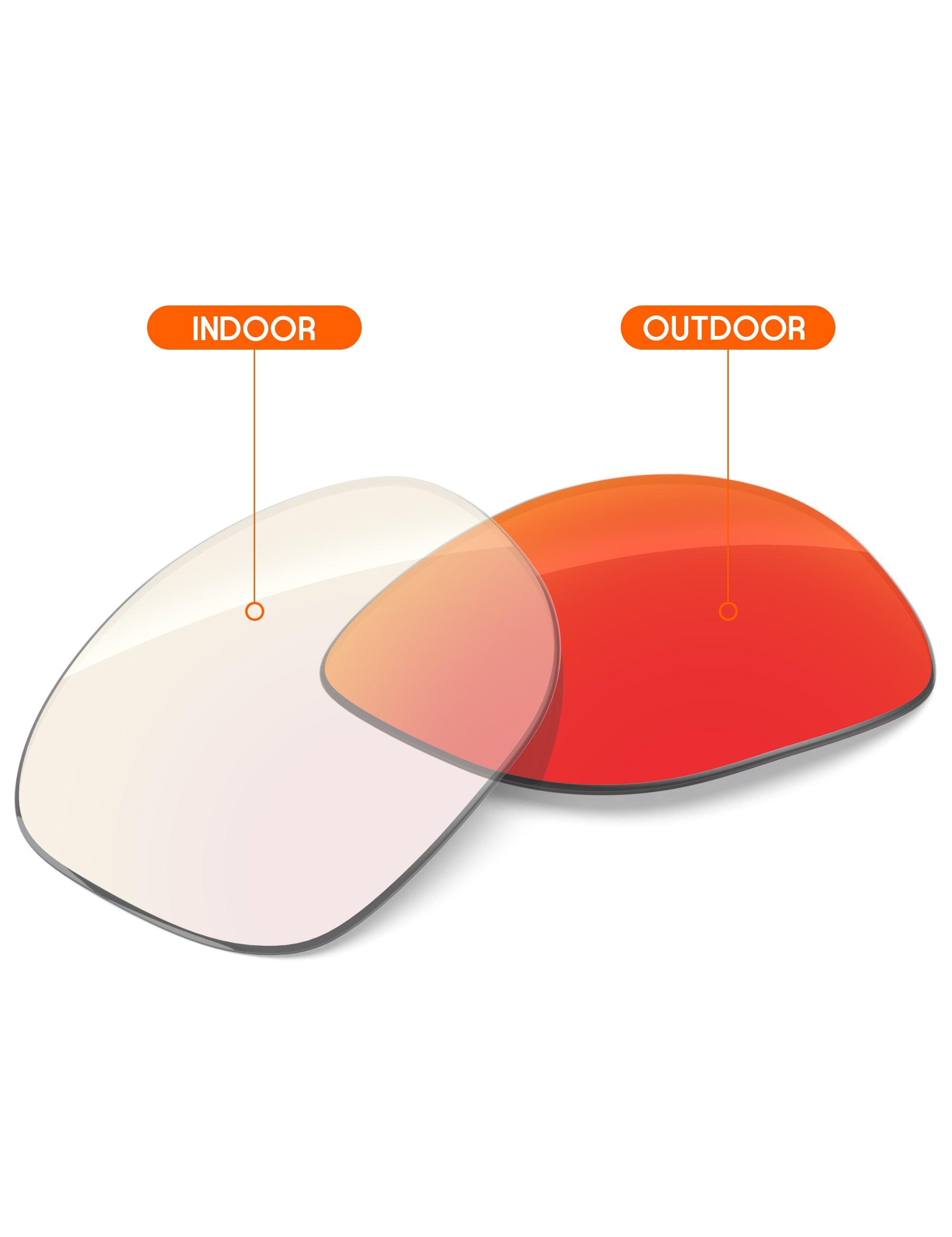 Fire Red FlashMirror™ Photochromic-Non-Polarized