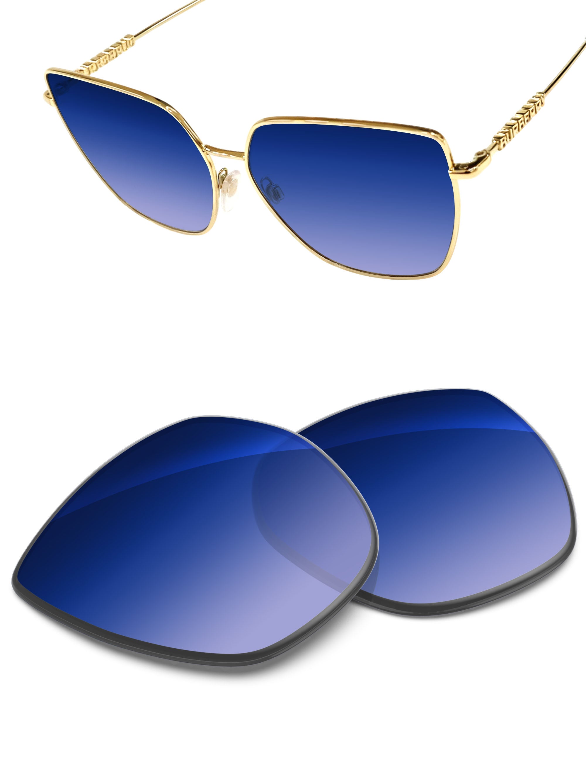 Aqua Blue Gradient-Non-Polarized