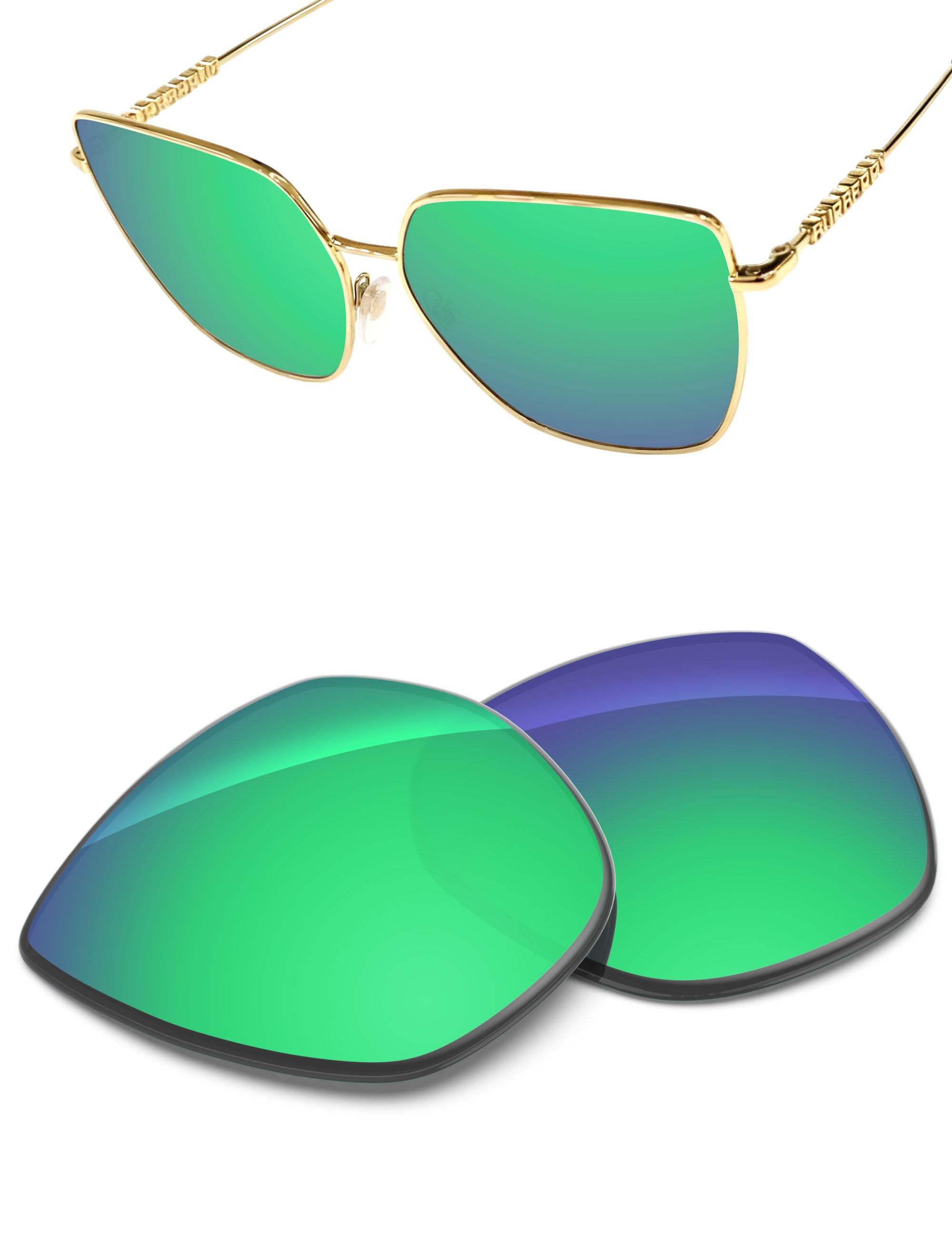 Emerald Green FlashMirror™-Non-Polarized