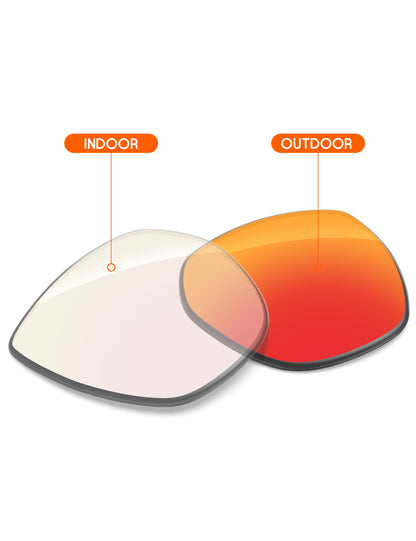 Fire Red FlashMirror™ Photochromic-Non-Polarized