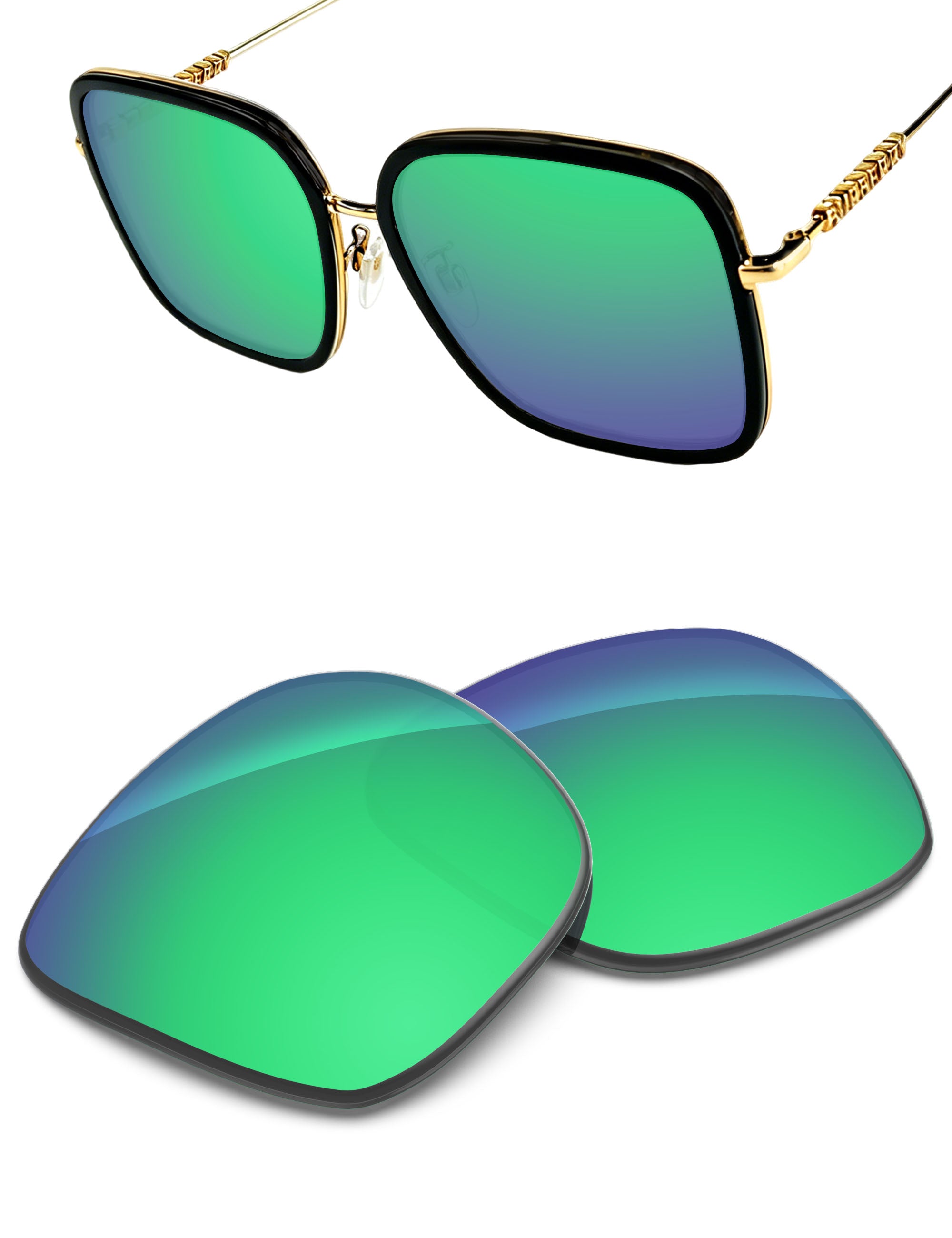 Emerald Green FlashMirror™-Non-Polarized