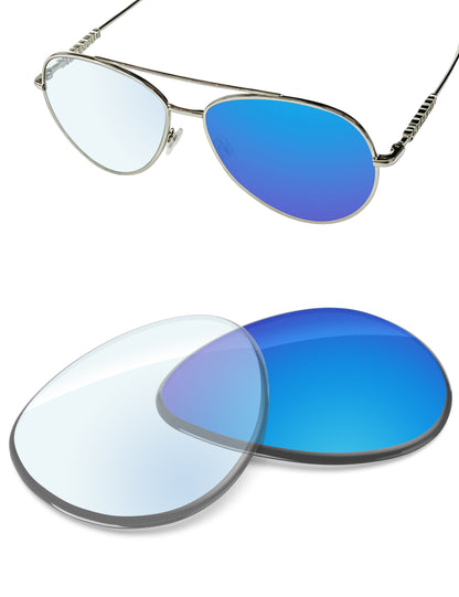 Sky Blue FlashMirror™ Photochromic-Non-Polarized