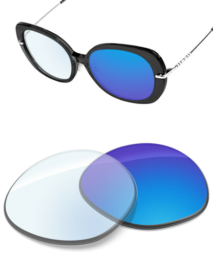 Sky Blue FlashMirror™ Photochromic-Non-Polarized