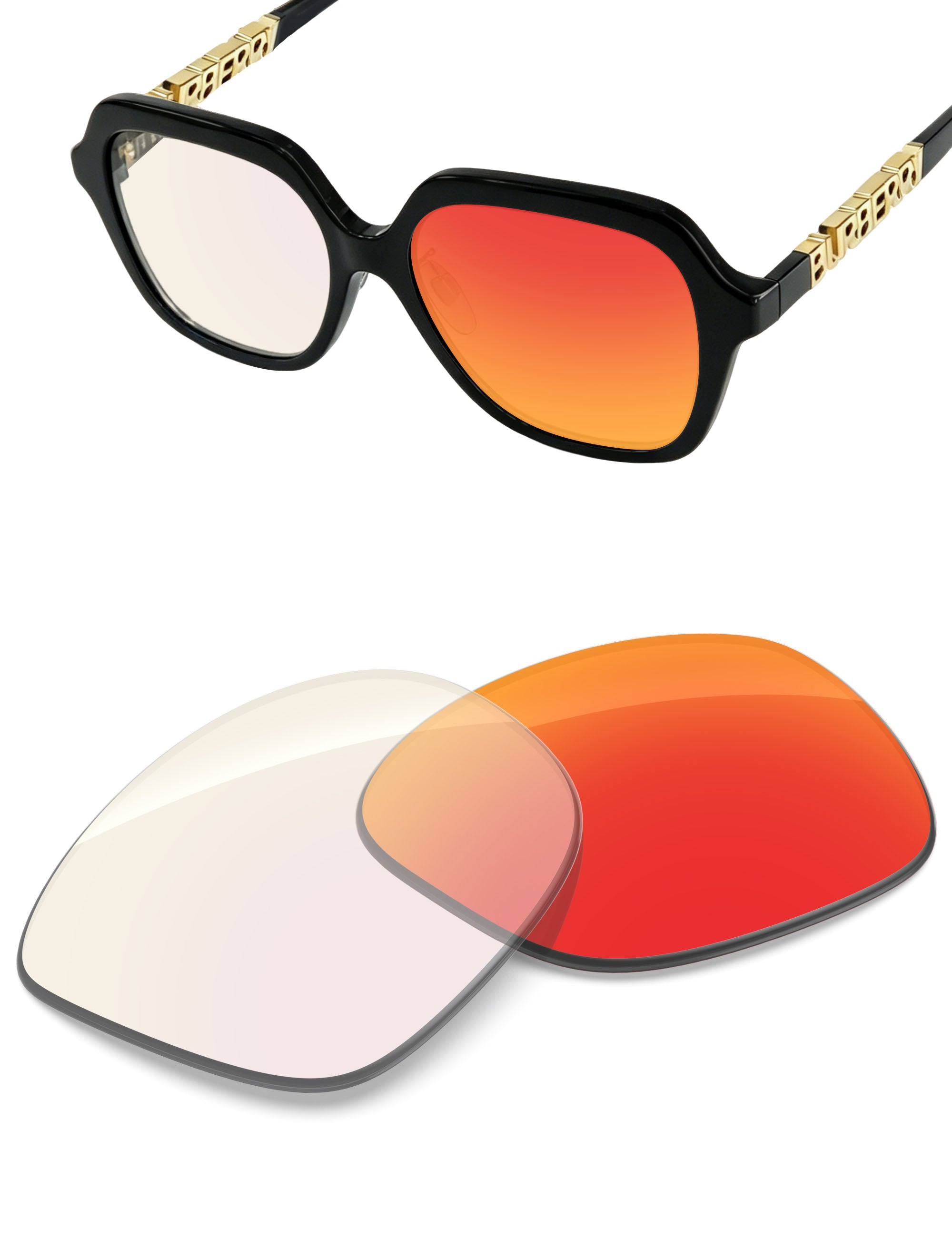 Fire Red FlashMirror™ Photochromic-Non-Polarized