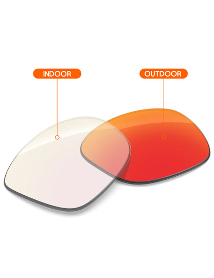 Fire Red FlashMirror™ Photochromic-Non-Polarized