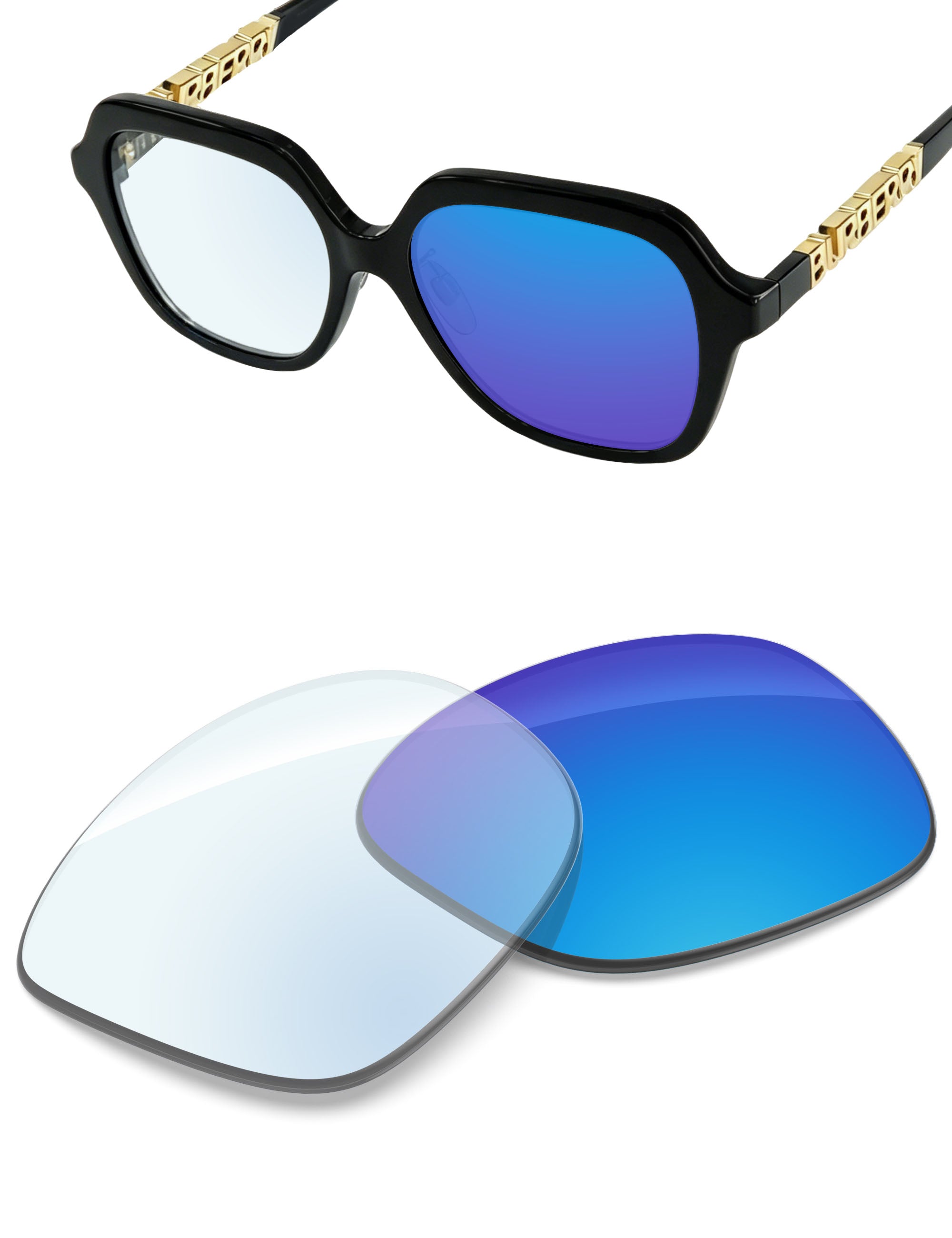Sky Blue FlashMirror™ Photochromic-Non-Polarized