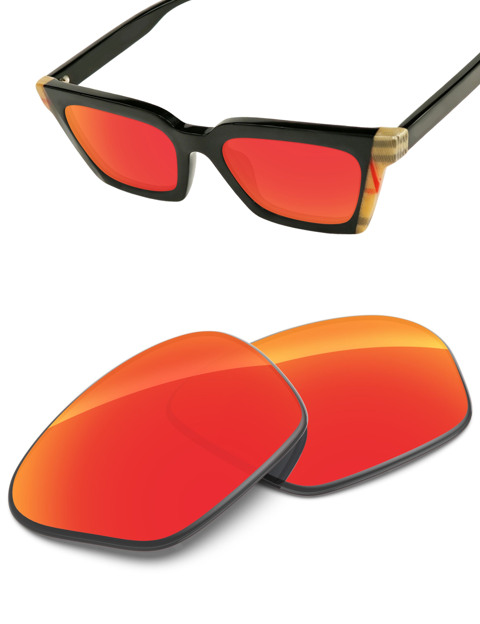 Fire Red FlashMirror™-Non-Polarized