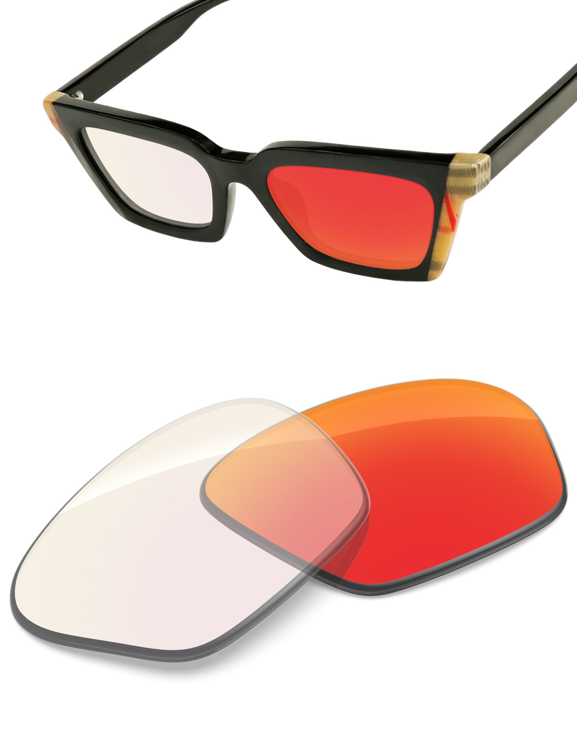 Fire Red FlashMirror™ Photochromic-Non-Polarized