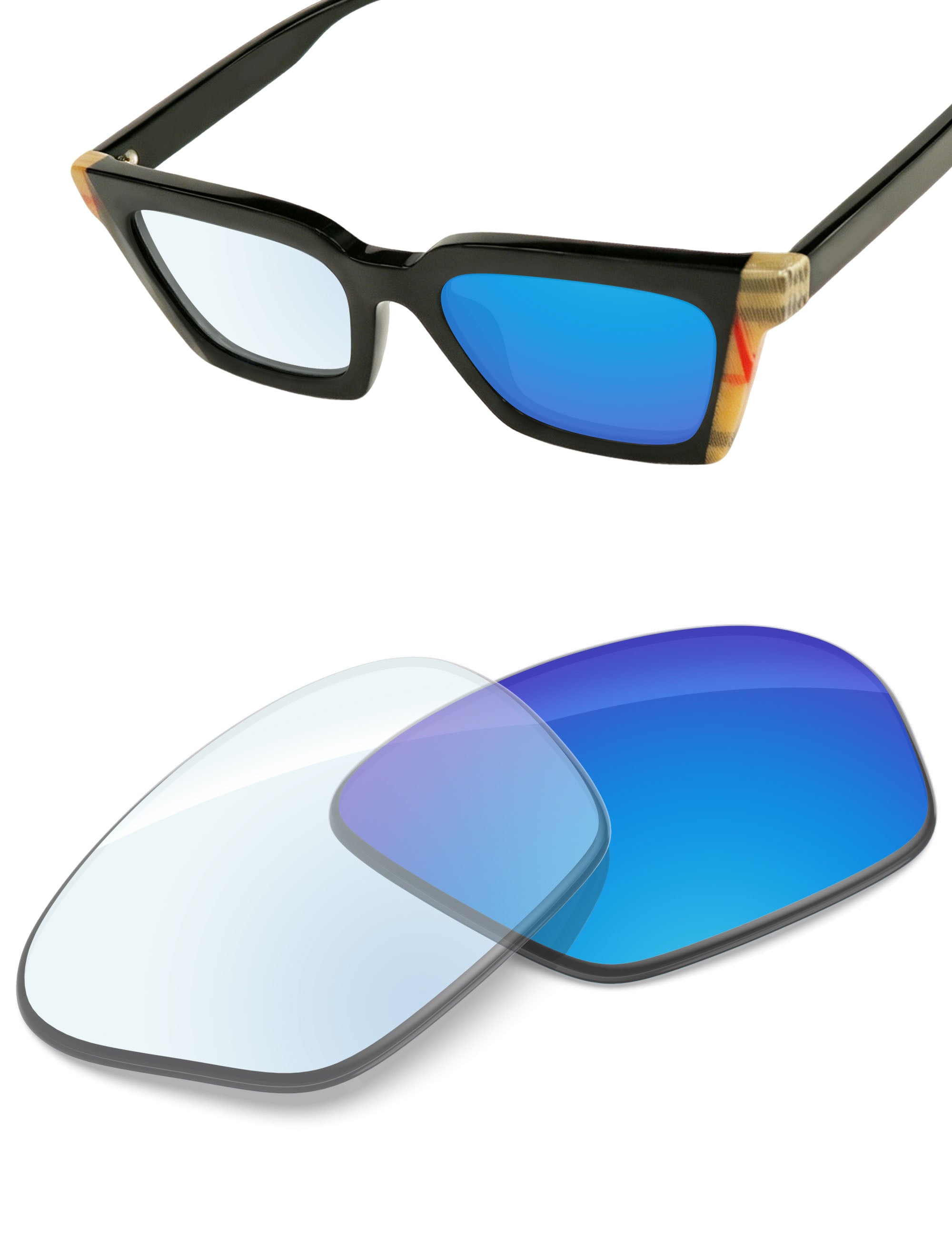 Sky Blue FlashMirror™ Photochromic-Non-Polarized