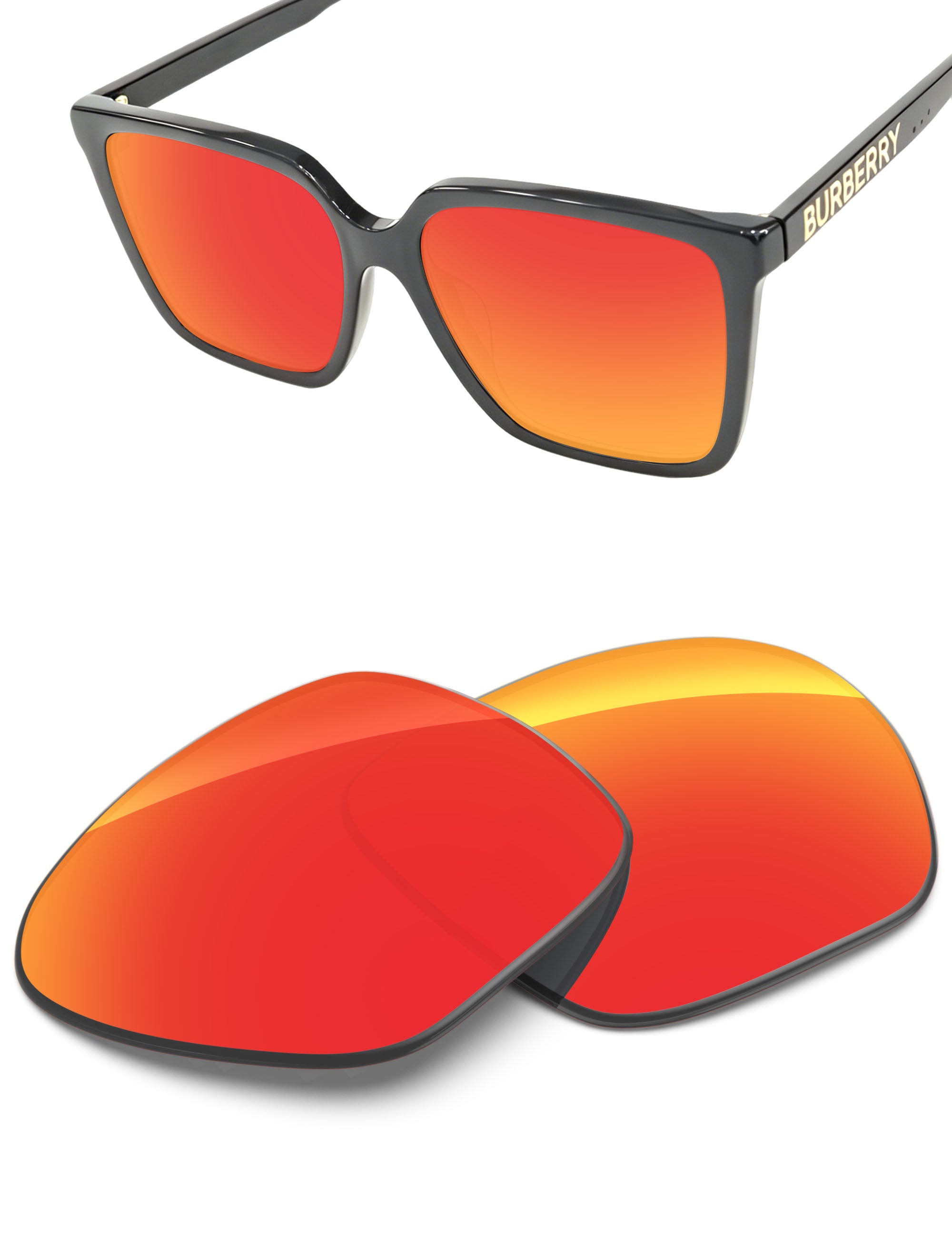 Fire Red FlashMirror™-Non-Polarized