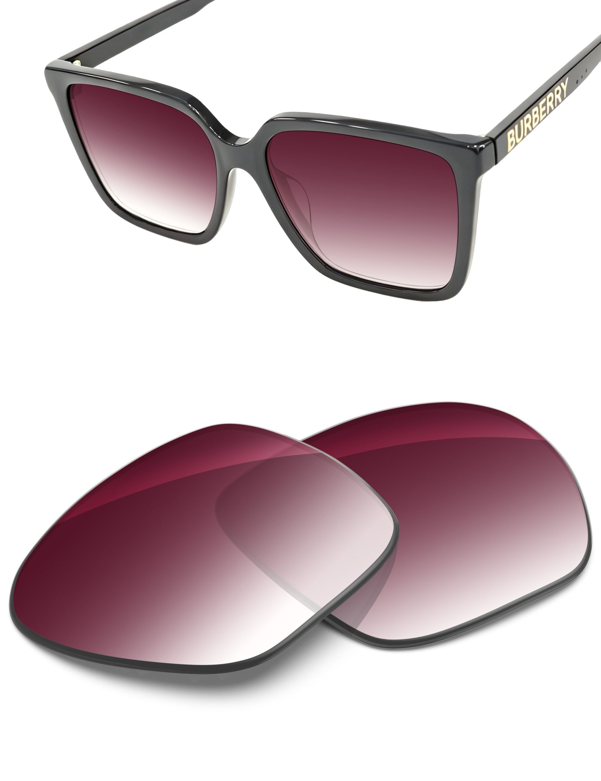 Wine Red Gradient-Non-Polarized