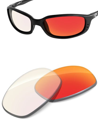 Fire Red FlashMirror™ Photochromic-Non-Polarized