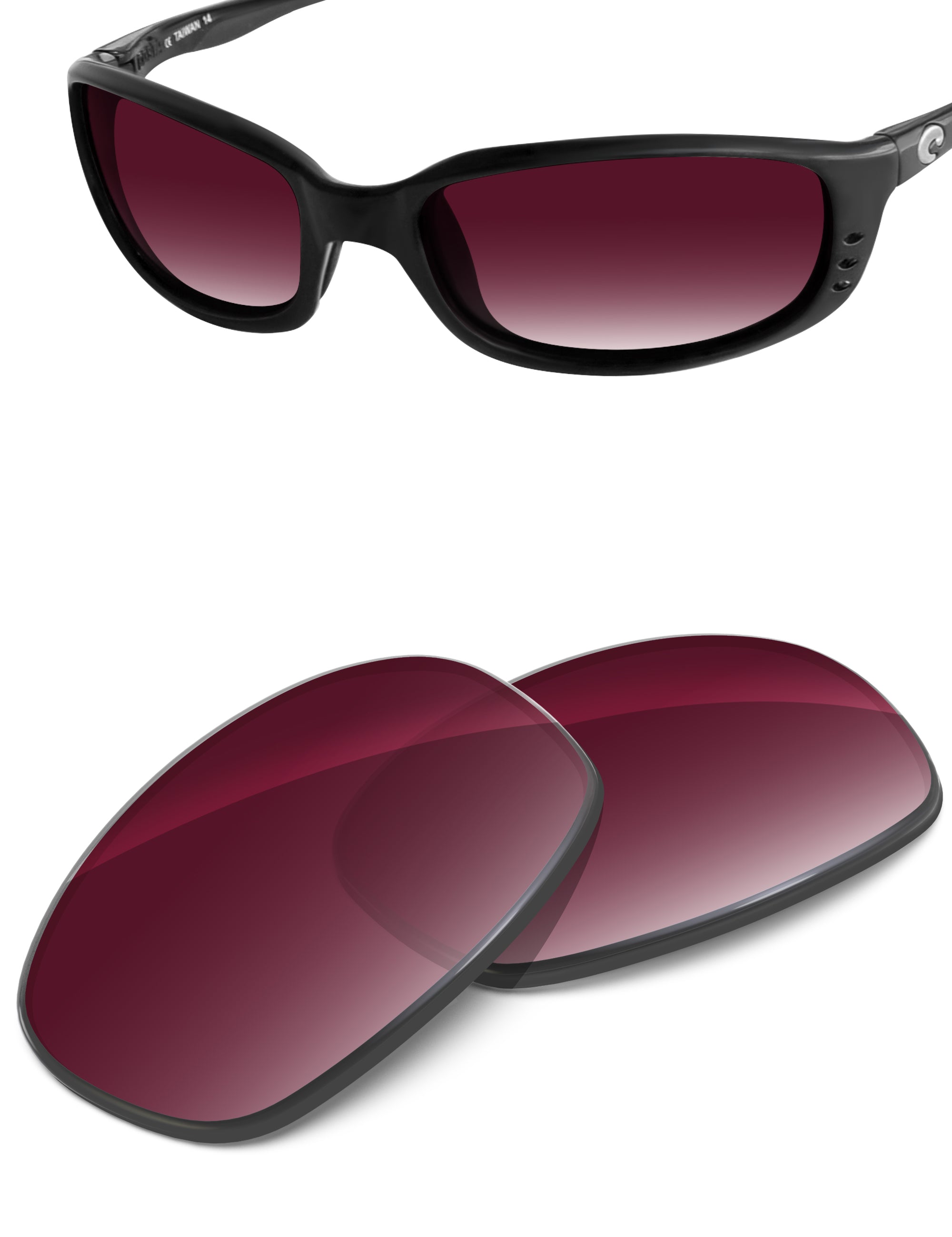 Wine Red Gradient-Non-Polarized