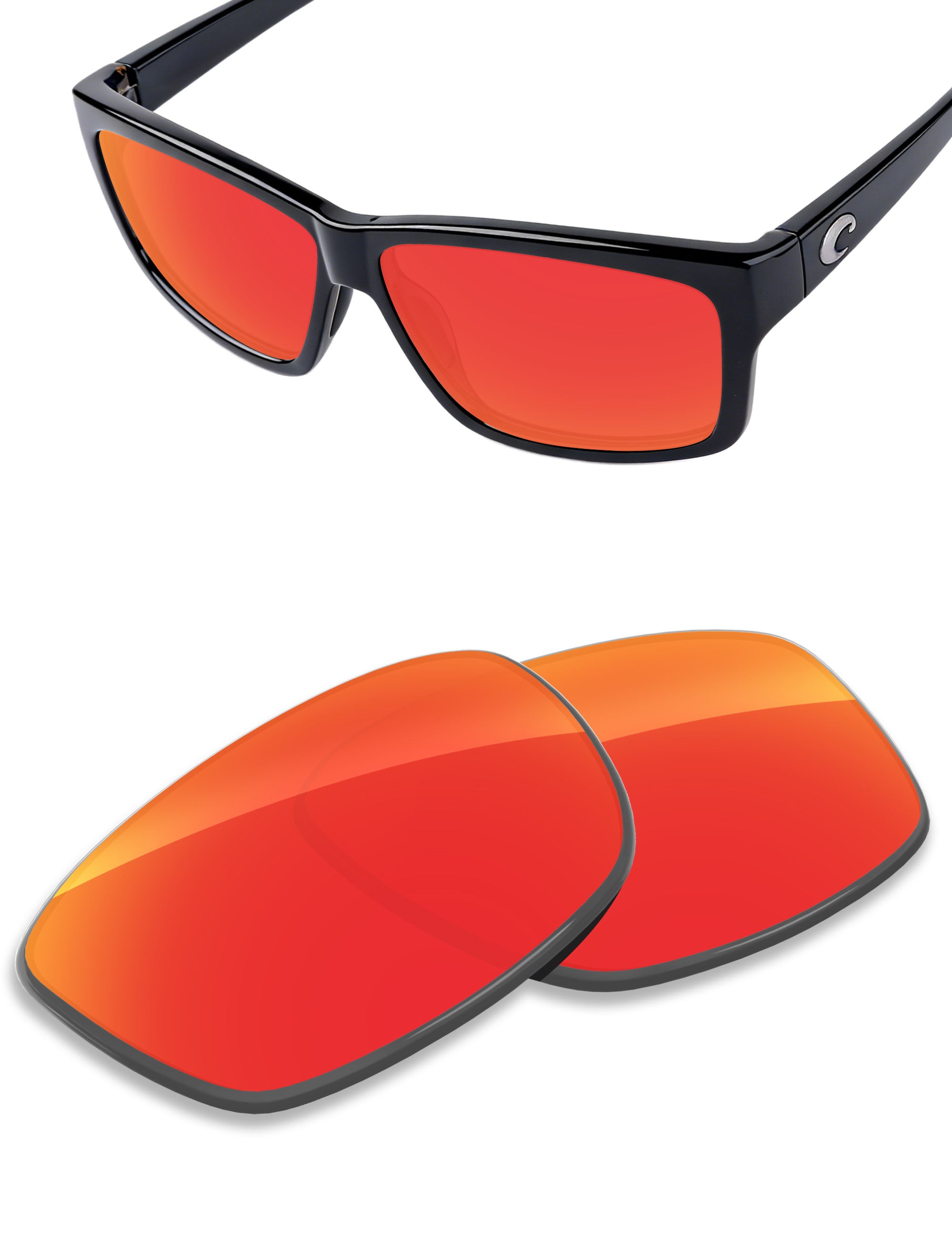 Fire Red FlashMirror™-Non-Polarized