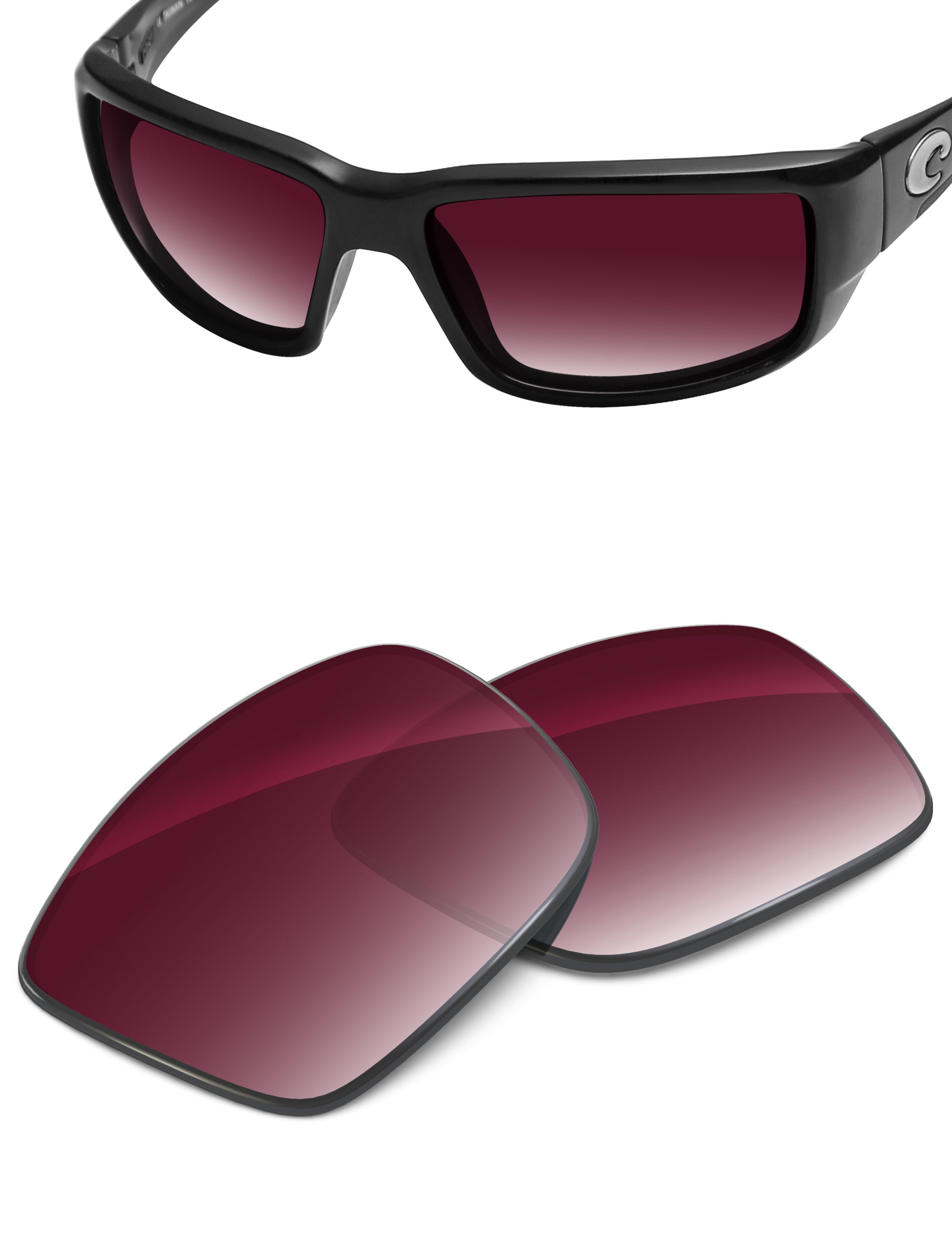 Wine Red Gradient-Non-Polarized