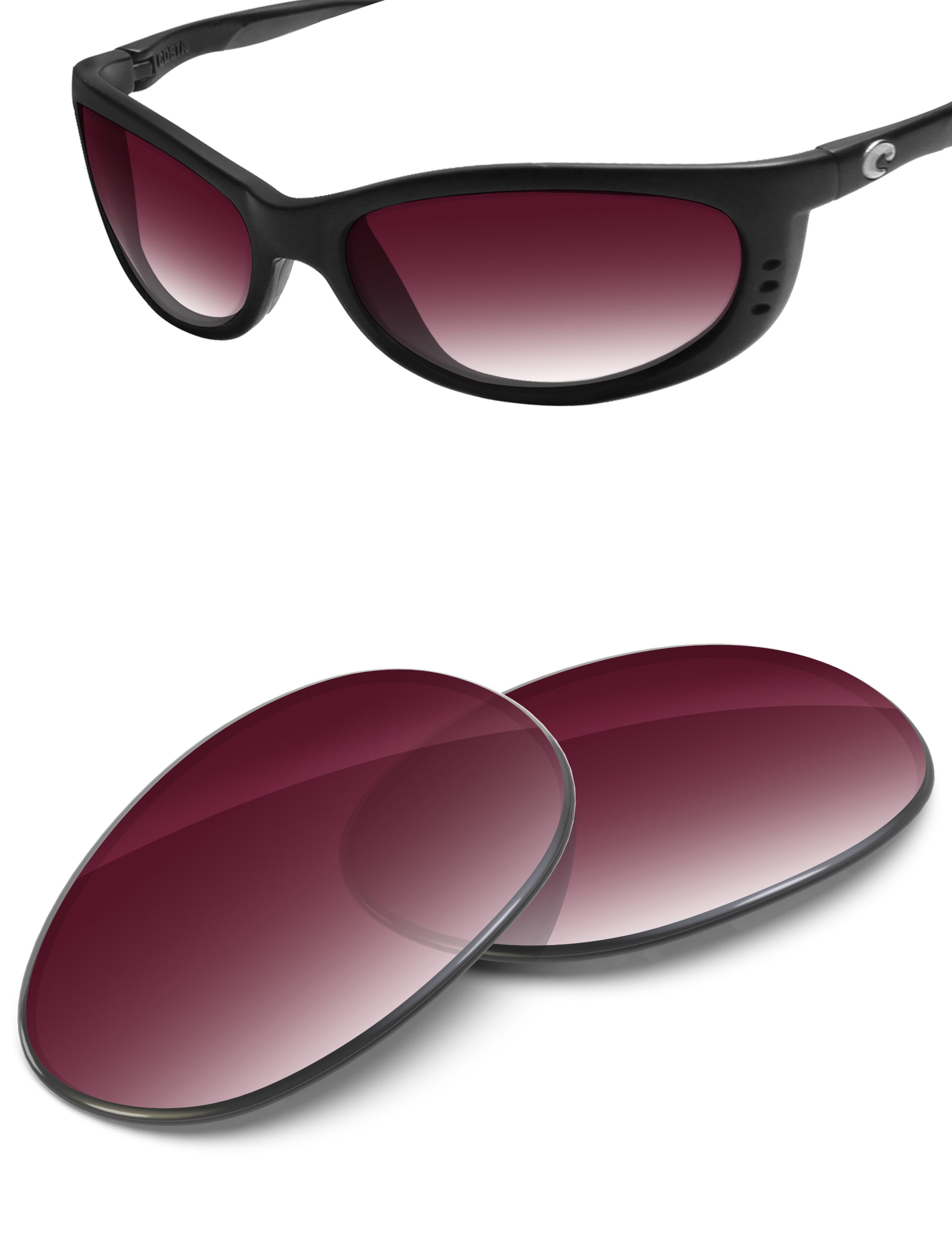Wine Red Gradient-Non-Polarized