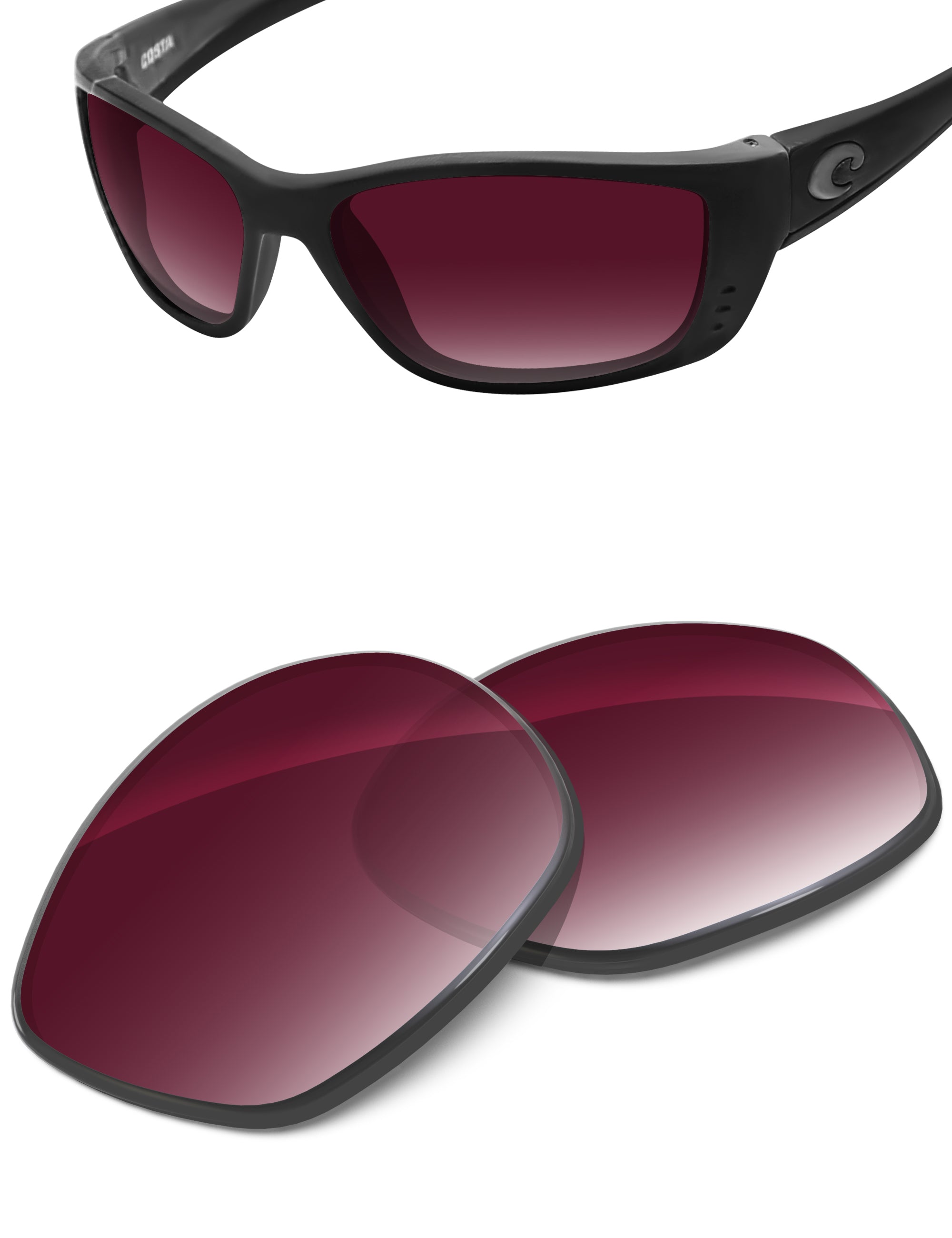 Wine Red Gradient-Non-Polarized