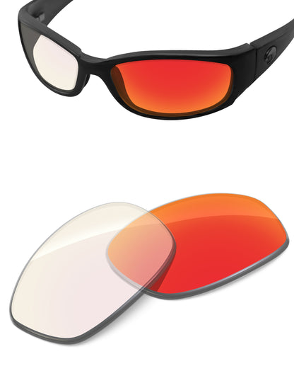 Fire Red FlashMirror™ Photochromic-Non-Polarized