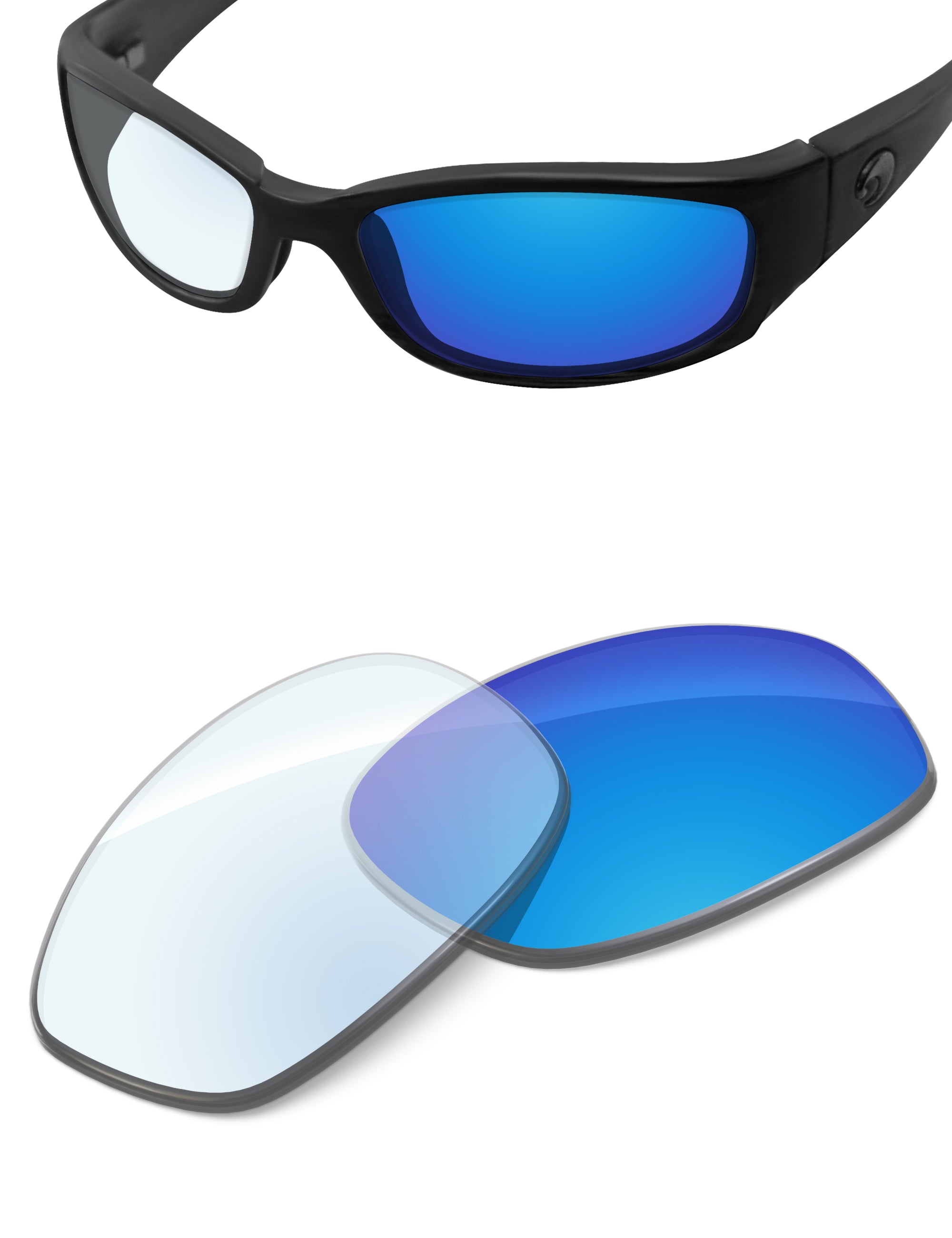 Sky Blue FlashMirror™ Photochromic-Non-Polarized