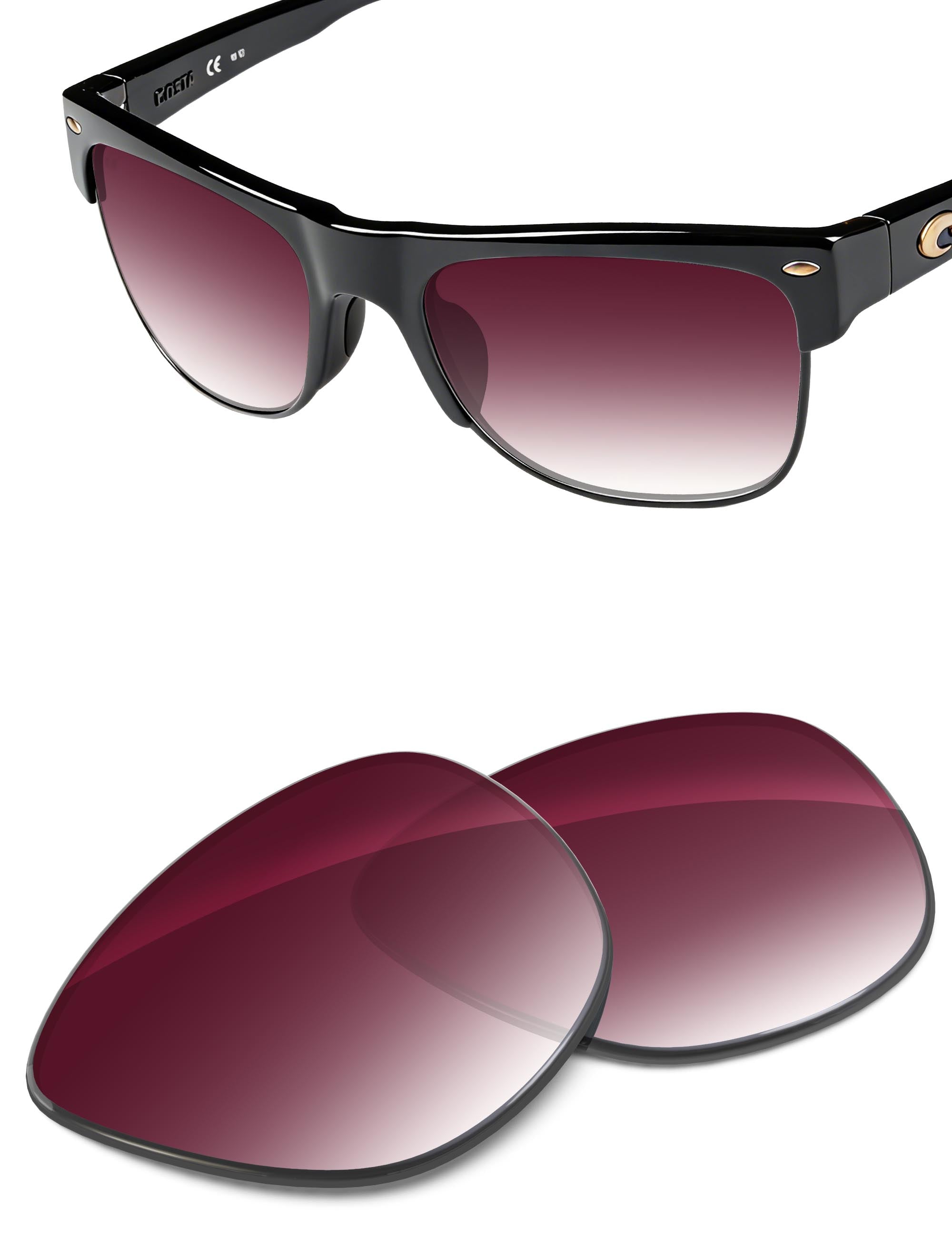 Wine Red Gradient-Non-Polarized
