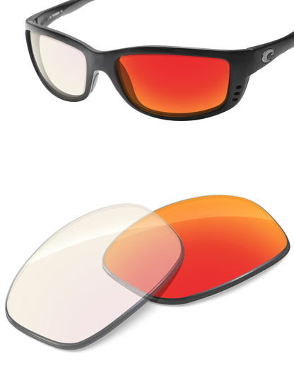 Fire Red FlashMirror™ Photochromic-Non-Polarized