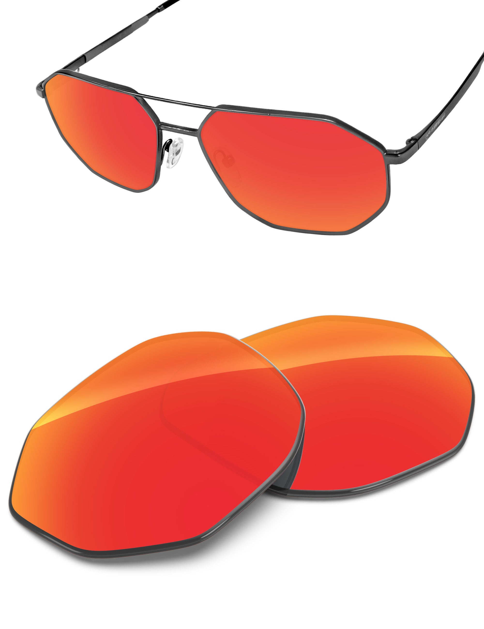 Fire Red FlashMirror™-Non-Polarized