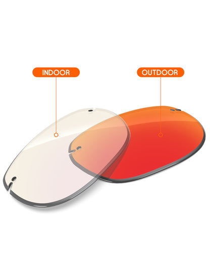 Fire Red FlashMirror™ Photochromic-Non-Polarized