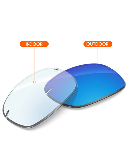 Sky Blue FlashMirror™ Photochromic-Non-Polarized