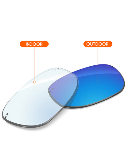 Sky Blue FlashMirror™ Photochromic-Non-Polarized