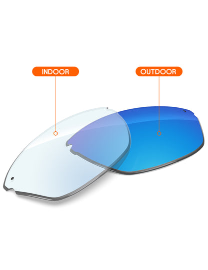 Sky Blue FlashMirror™ Photochromic-Non-Polarized