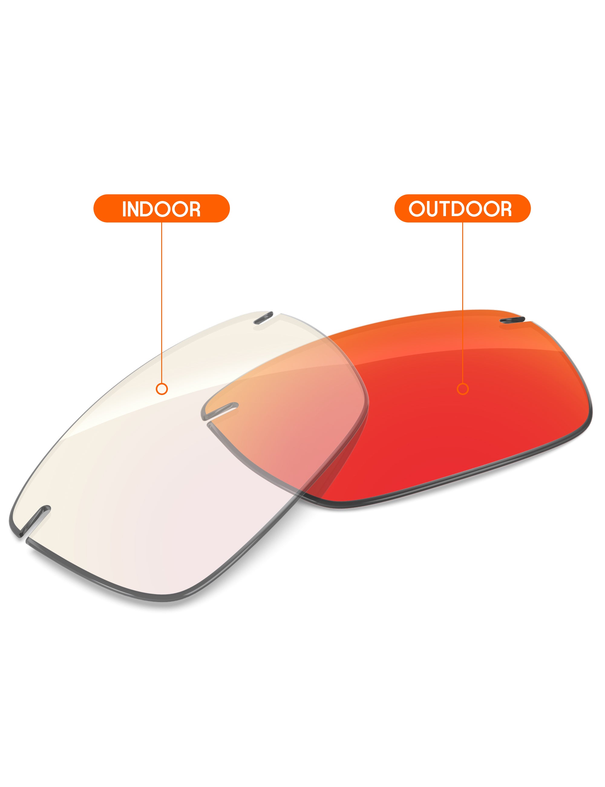Fire Red FlashMirror™ Photochromic-Non-Polarized