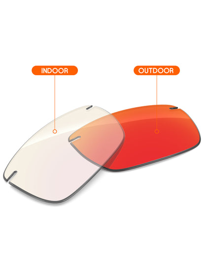 Fire Red FlashMirror™ Photochromic-Non-Polarized