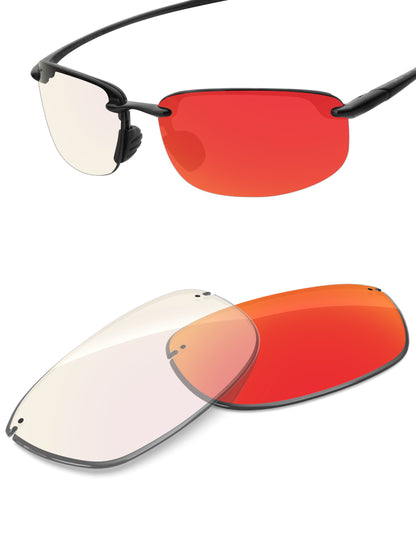 Fire Red FlashMirror™ Photochromic-Non-Polarized