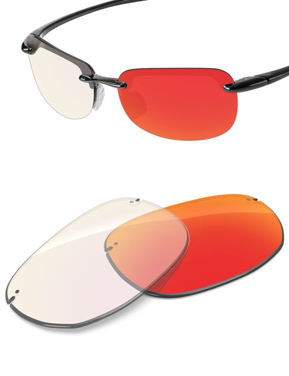 Fire Red FlashMirror™ Photochromic-Non-Polarized