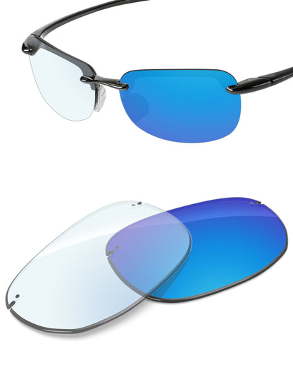 Sky Blue FlashMirror™ Photochromic-Non-Polarized