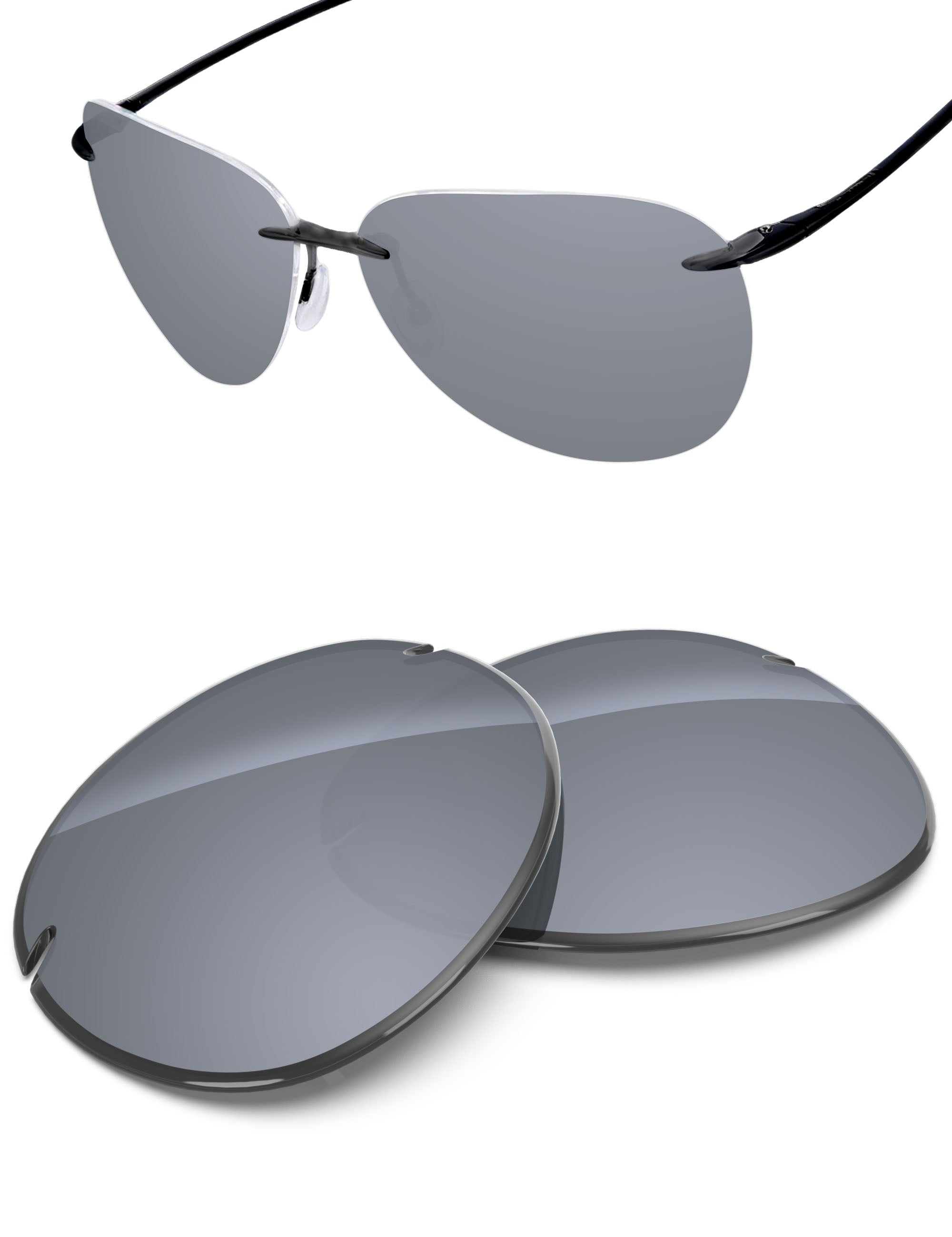 Silver Metallic FlashMirror™-Non-Polarized
