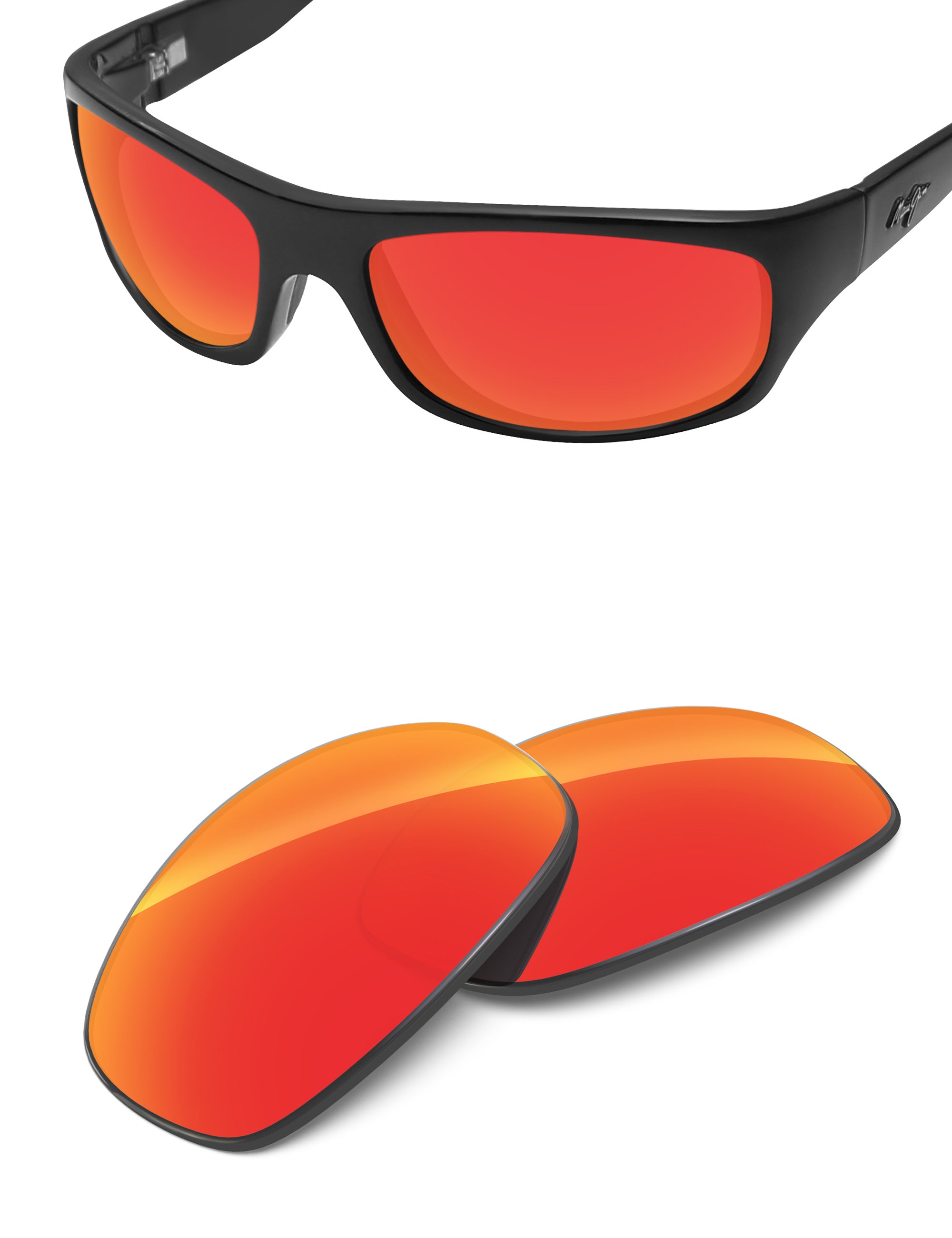 Fire Red FlashMirror™-Non-Polarized