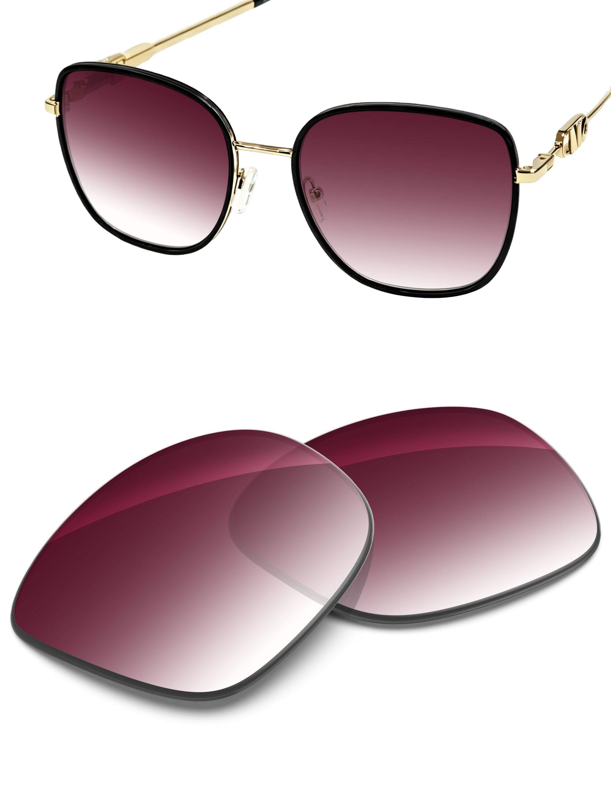 Wine Red Gradient-Non-Polarized
