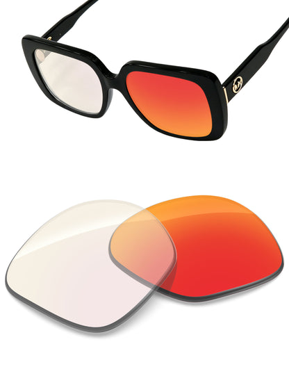 Fire Red FlashMirror™ Photochromic-Non-Polarized