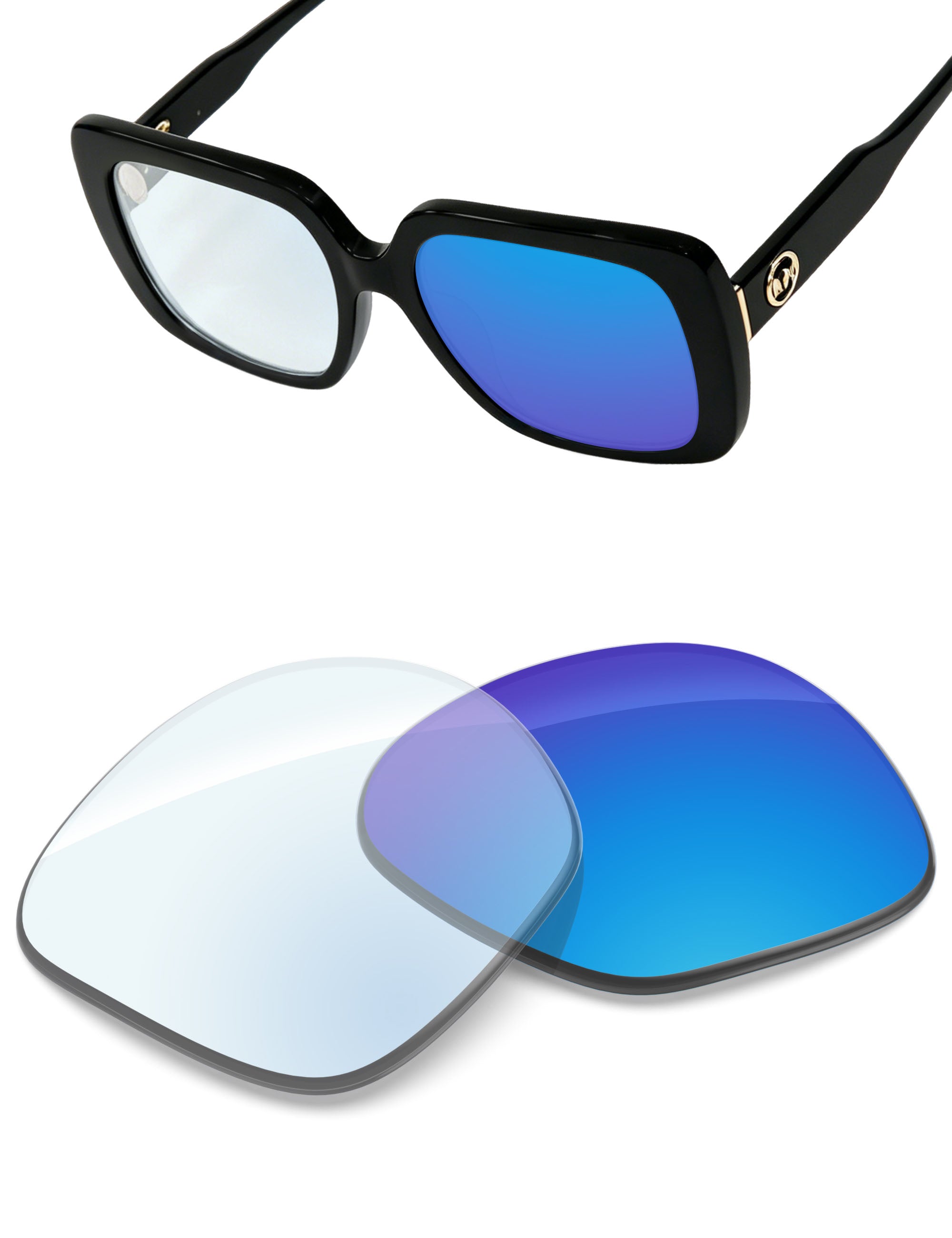 Sky Blue FlashMirror™ Photochromic-Non-Polarized