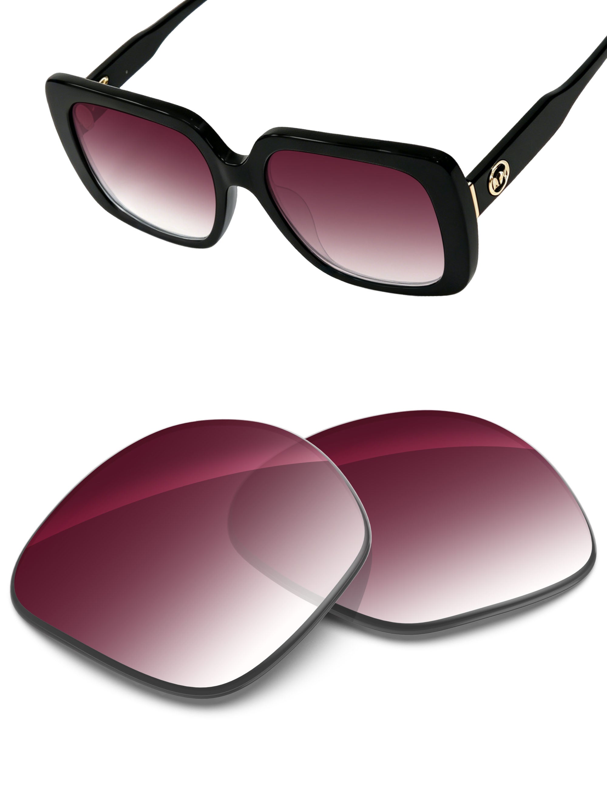 Wine Red Gradient-Non-Polarized