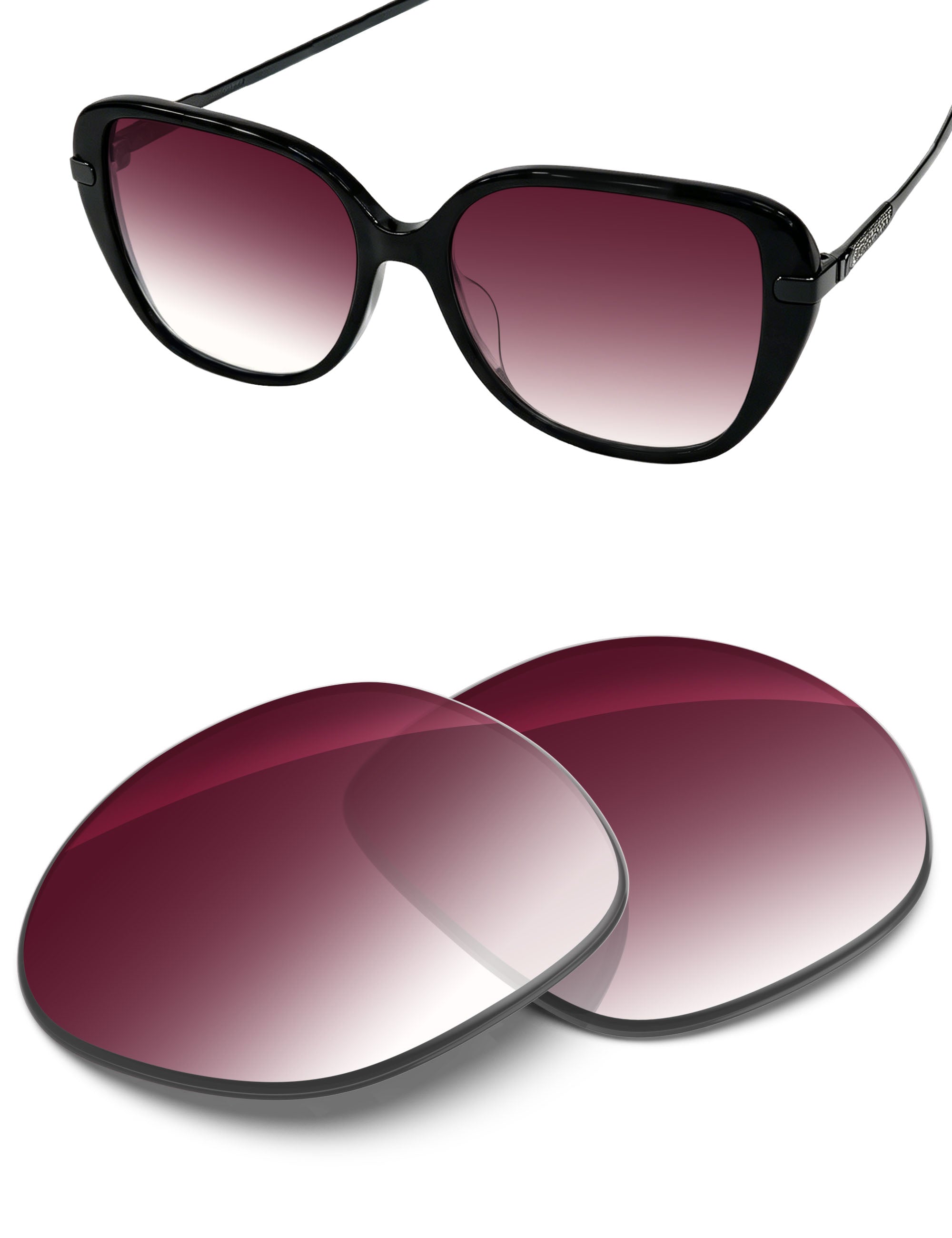 Wine Red Gradient-Non-Polarized