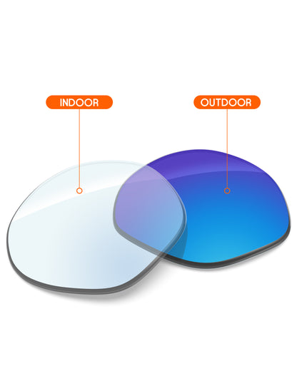 Sky Blue lashMirror™ Photochromic-Non-Polarized