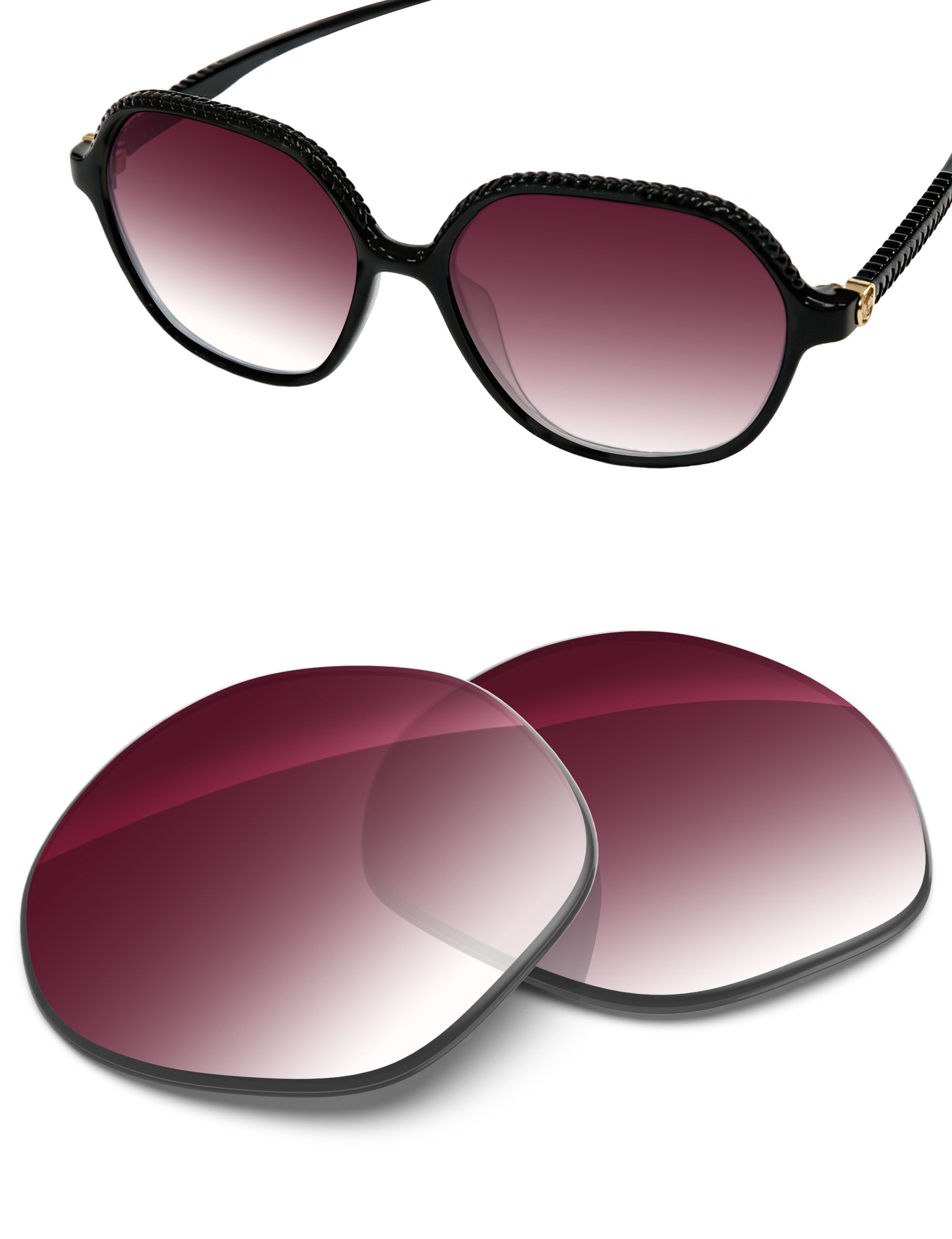Wine Red Gradient-Non-Polarized