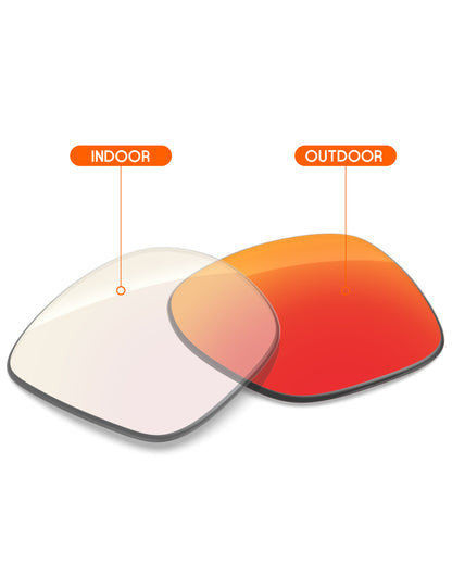 Fire Red FlashMirror™ Photochromic-Non-Polarized