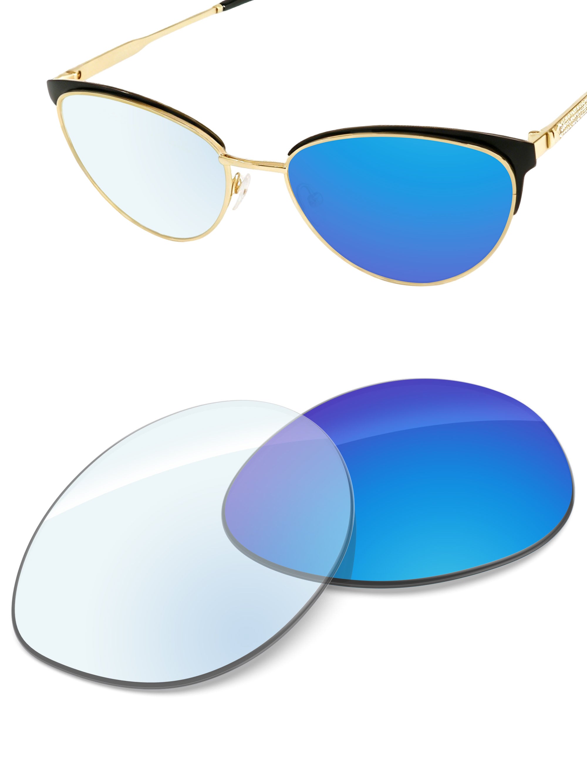 Sky Blue FlashMirror™ Photochromic-Non-Polarized