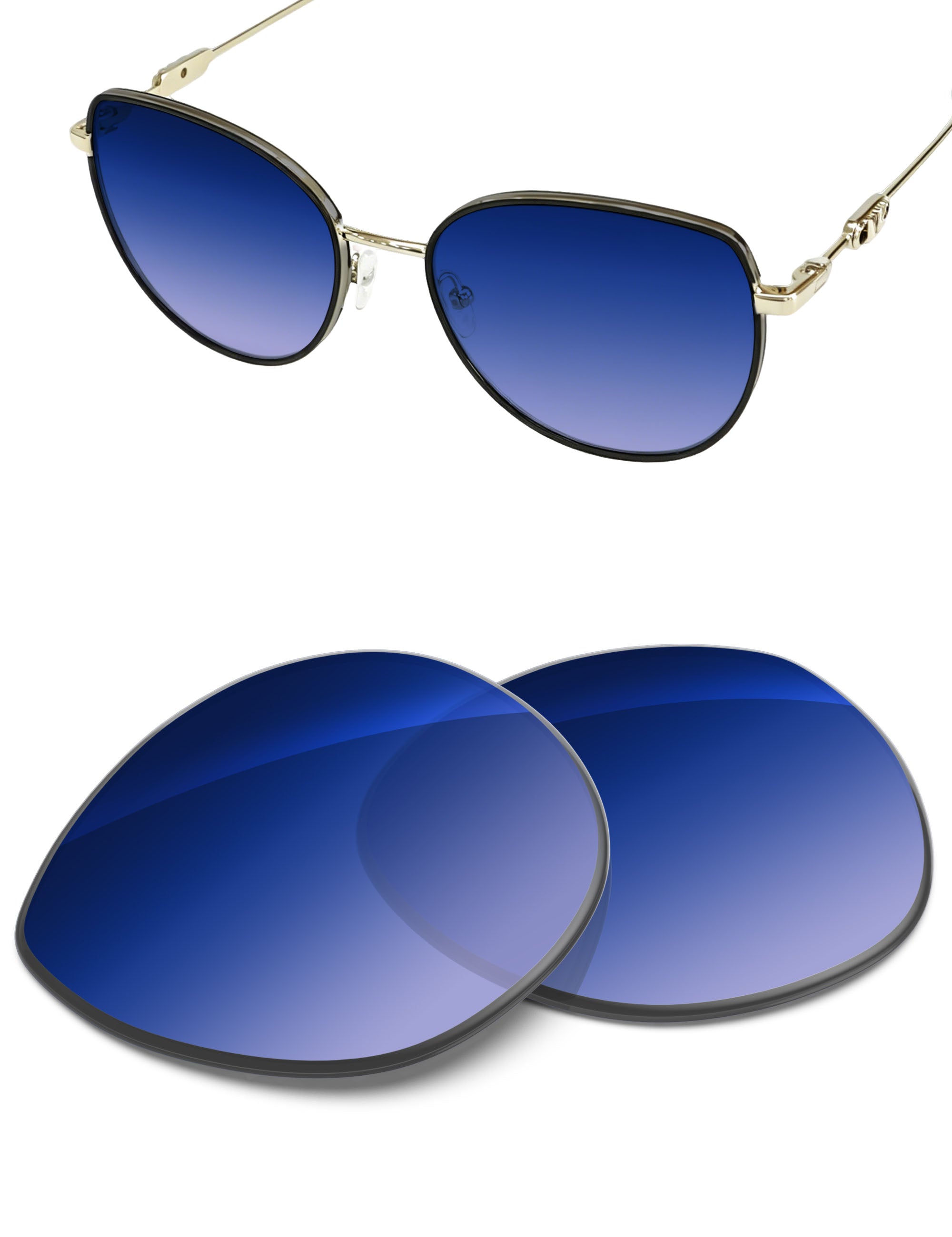 Aqua Blue Gradient-Non-Polarized