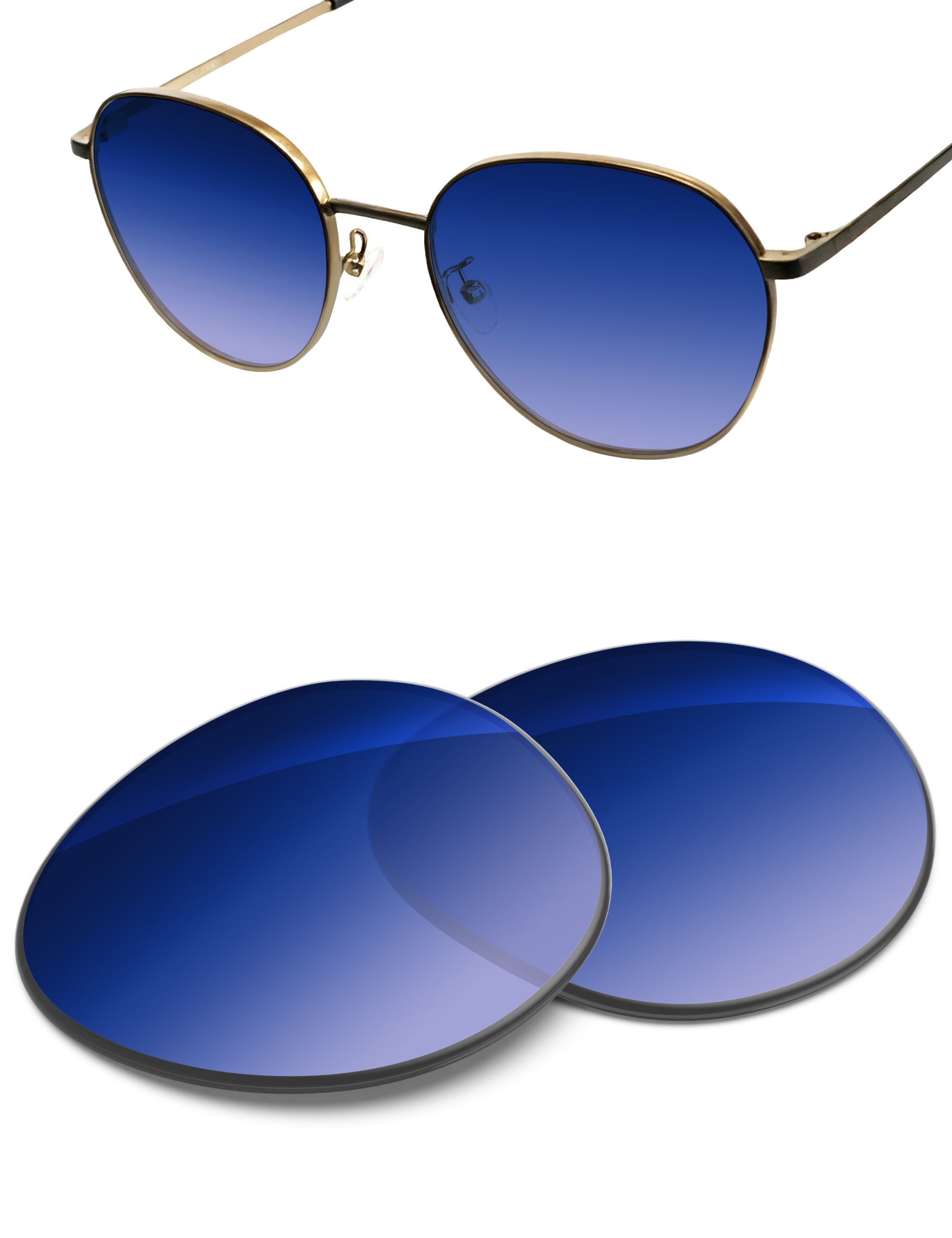 Aqua Blue Gradient-Non-Polarized