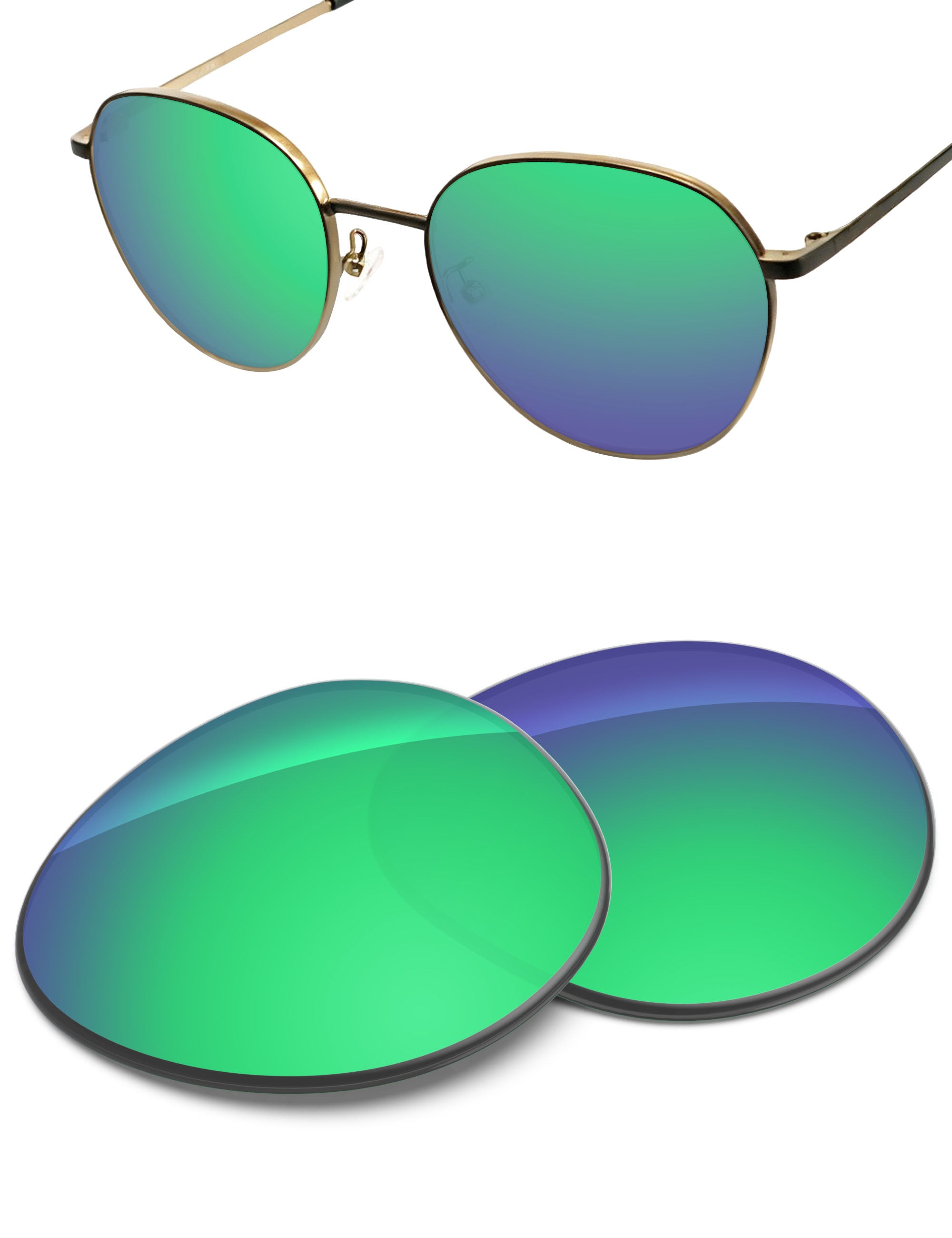 Emerald Green FlashMirror™-Non-Polarized